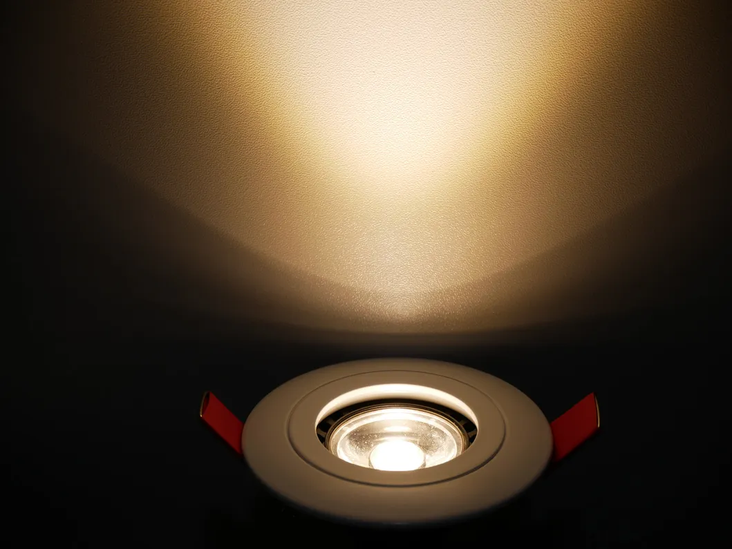 Aluminum GU10 LED Halogen Round Simple Recessed Ceiling Light Fixture Spotlight Downlight