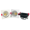 Aluminum MR16 GU10 LED Halogen Recessed Ceiling Light Square Hotel Home Interior-Lighting Downlight Fixture 360° Rotatable Adjustable Spotlight