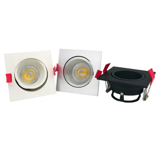 Aluminum MR16 GU10 LED Halogen Recessed Ceiling Light Square Hotel Home Interior-Lighting Downlight Fixture 360° Rotatable Adjustable Spotlight