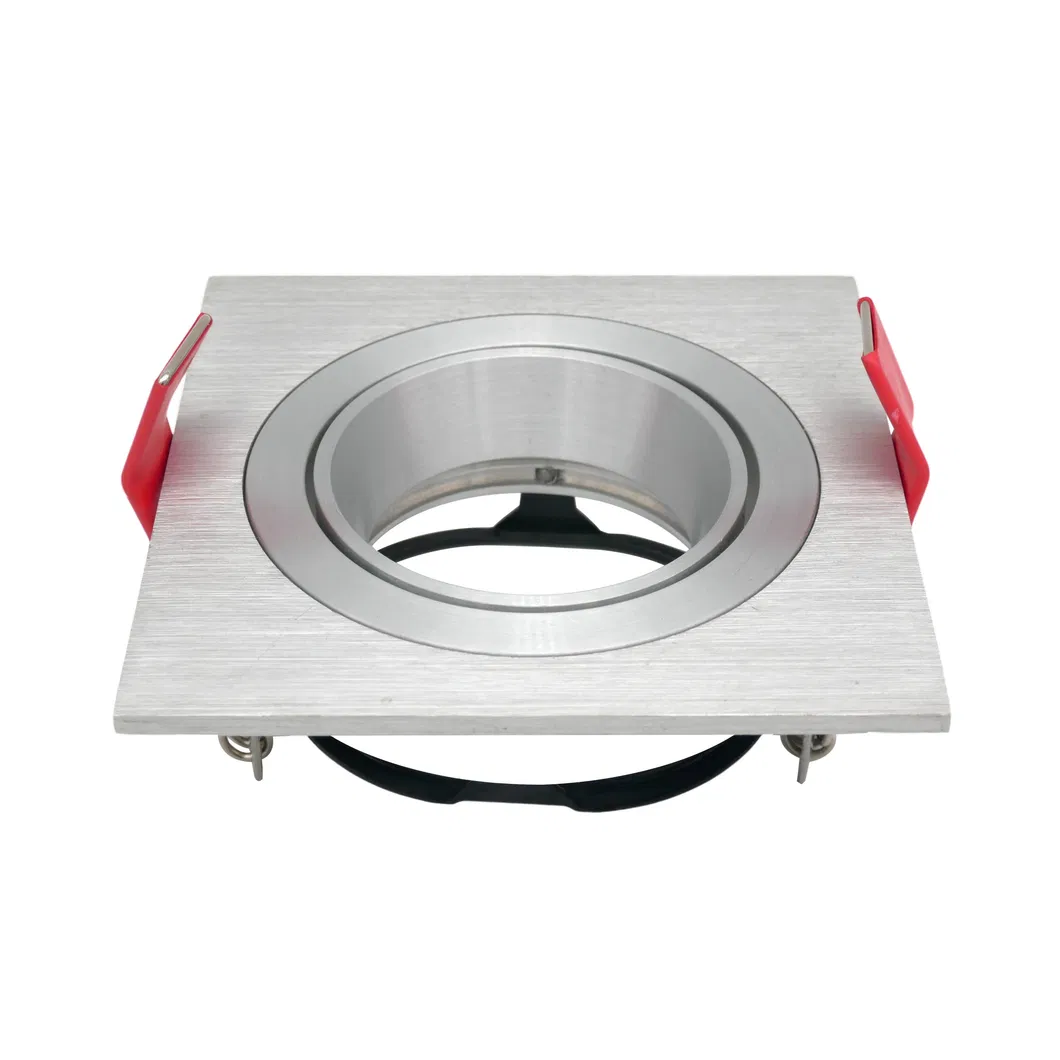 Lathe MR16 GU10 LED Halogen Recessed Ceiling Light Adjustable Downlight Fixture Spotlight with Aluminum