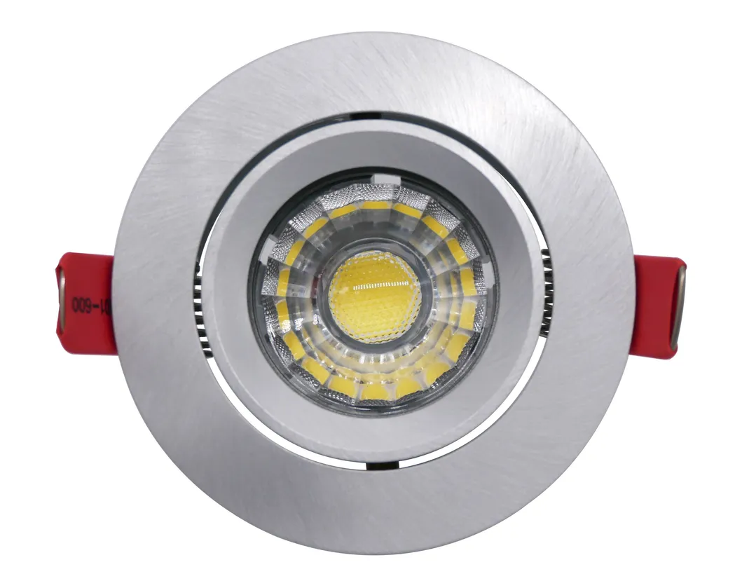 Aluminum LED Halogen MR16 GU10 Recessed Ceiling Light Round Hotel Home Commercial Lighting Downlight Frame Adjustable Tilt Spotlight