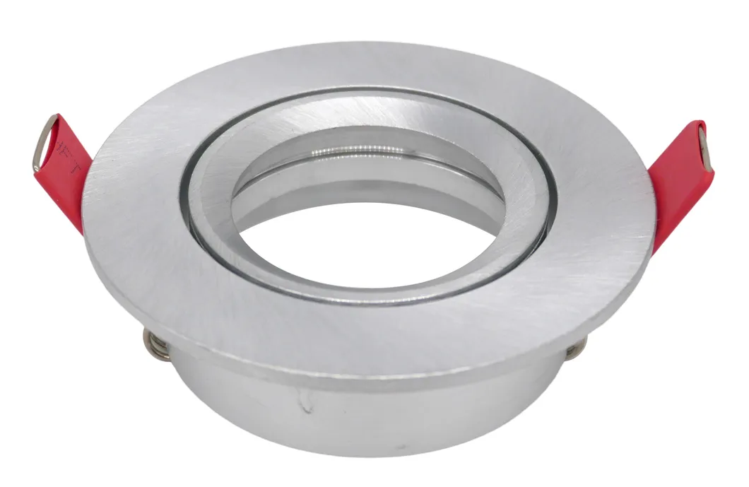 LED Halogen MR16 GU10 Recessed Ceiling Light Round Hotel Home Commercial Lighting Downlight Fixture Frame Adjustable Tilt Spotlight with Aluminum