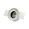 Aluminum MR16 GU10 LED Halogen Recessed Borderless Embedded Ceiling Light Adjustable Downlight