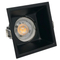 Aluminum LED Halogen MR16 GU10 Recessed Ceiling Light Fitting Square Commercial Lighting Downlight Fixture Frame Adjustable Tilt Spotlight