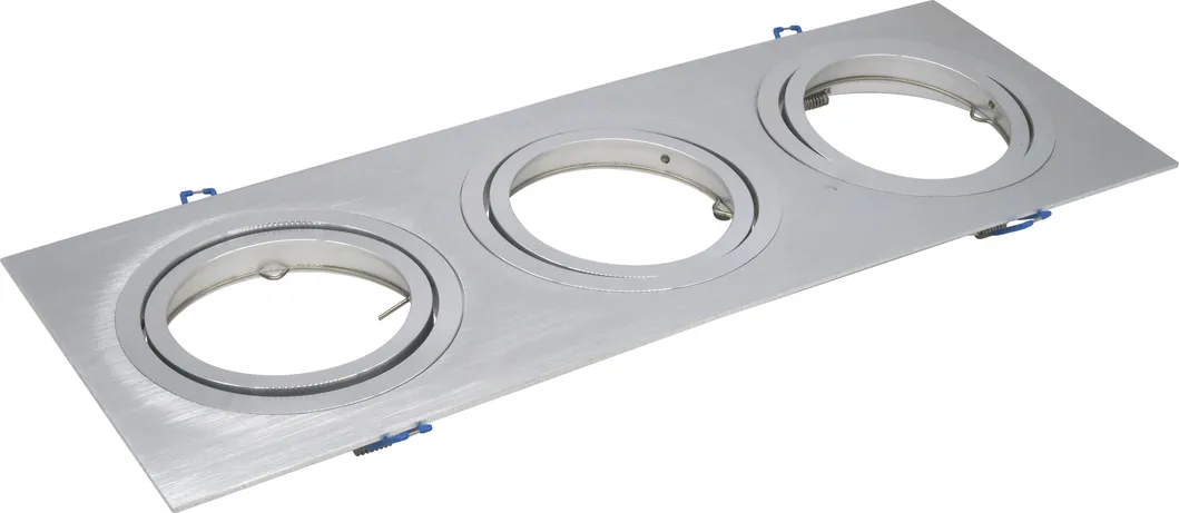 MR16 GU10 LED Halogen Recessed Ceiling Light Square Adjustable Spotlight Fixture Downlight Housing