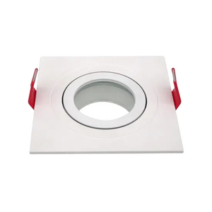 Aluminum MR16 GU10 LED Halogen Recessed Square Adjustable Spotlight Decorative Fixture Downlight Ceiling Light