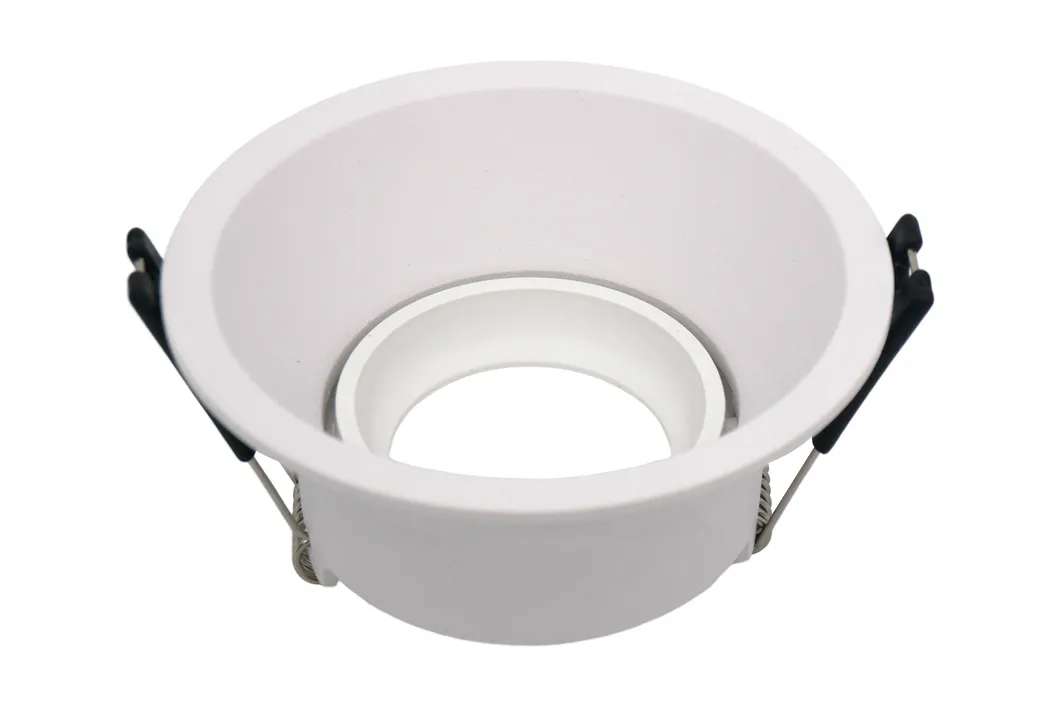 Aluminum MR16 GU10 LED Halogen Trumpet Round Decorative Hotel Home Commercial Downlight Fixture Recessed Ceiling Light Adjustable Spotlight