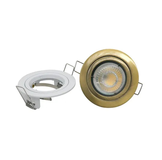 Aluminum MR16 GU10 LED Halogen Round Recessed Spotlight Home Commercial Ceiling Light Fixture Downlight