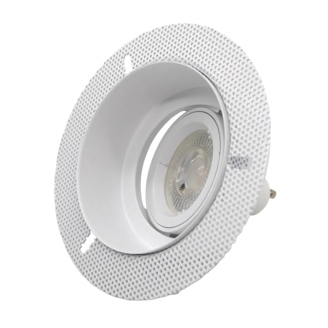 Aluminum MR16 GU10 LED Halogen Ceiling Light Commercial Indoor Lighting Home Recessed Downlight Fixture Adjustable Borderless Embedded Light Spotlight