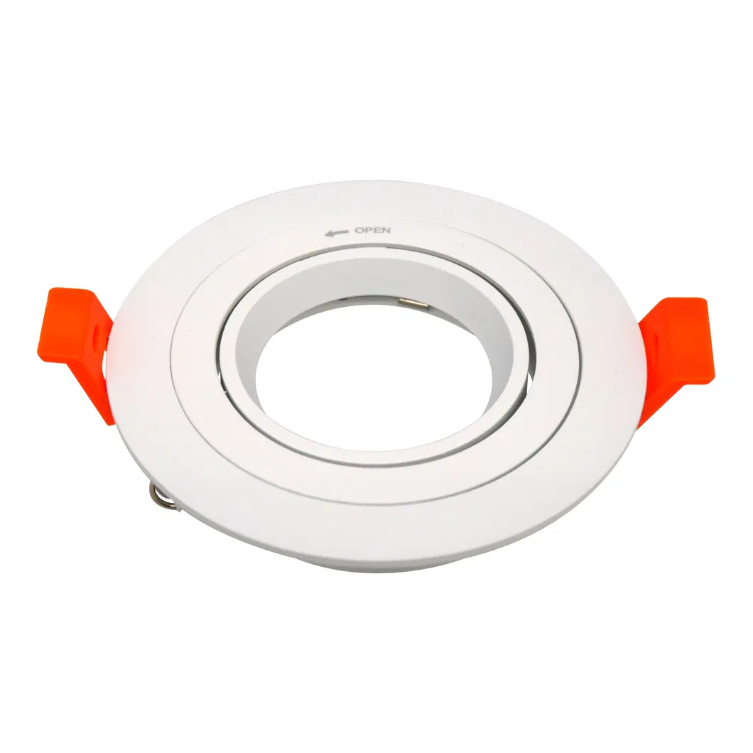 Aluminum LED Halogen Round Trumpet Recessed MR16 GU10 Adjustable Spotlight Downlight Housing