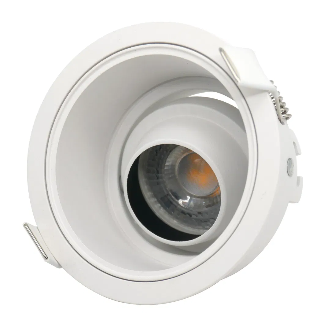 MR16 GU10 LED Light Halogen Recessed Round Fixture Adjustable Spotlight with Reflector