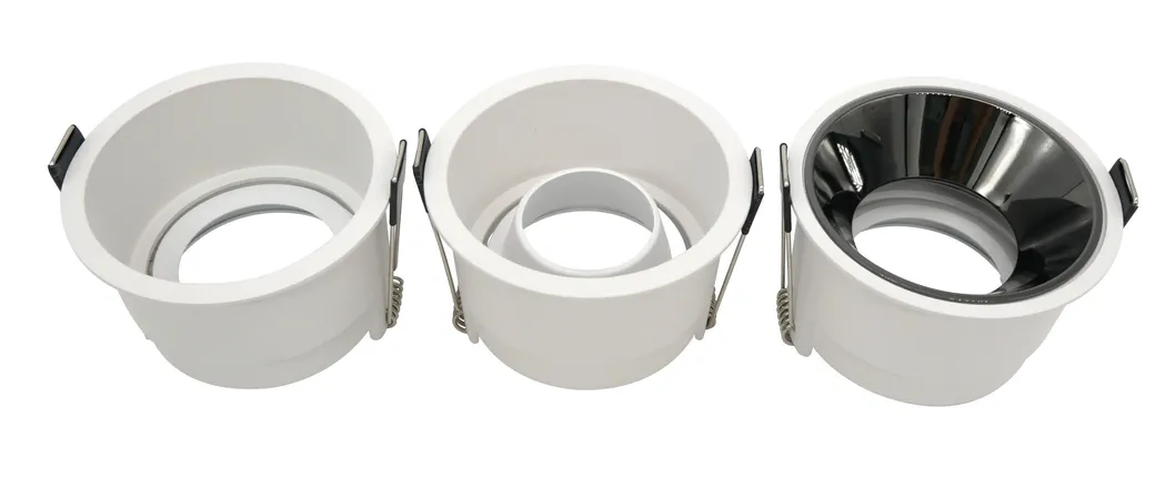 LED Halogen Round Trumpet Recessed MR16 GU10 Interior-Lighting Spotlight Ceiling Light Housing with Aluminum