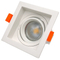 MR16 GU10 LED Halogen Aluminum Square Recessed Ceiling Light Spotlight Adjustable Fixture Downlight Housing