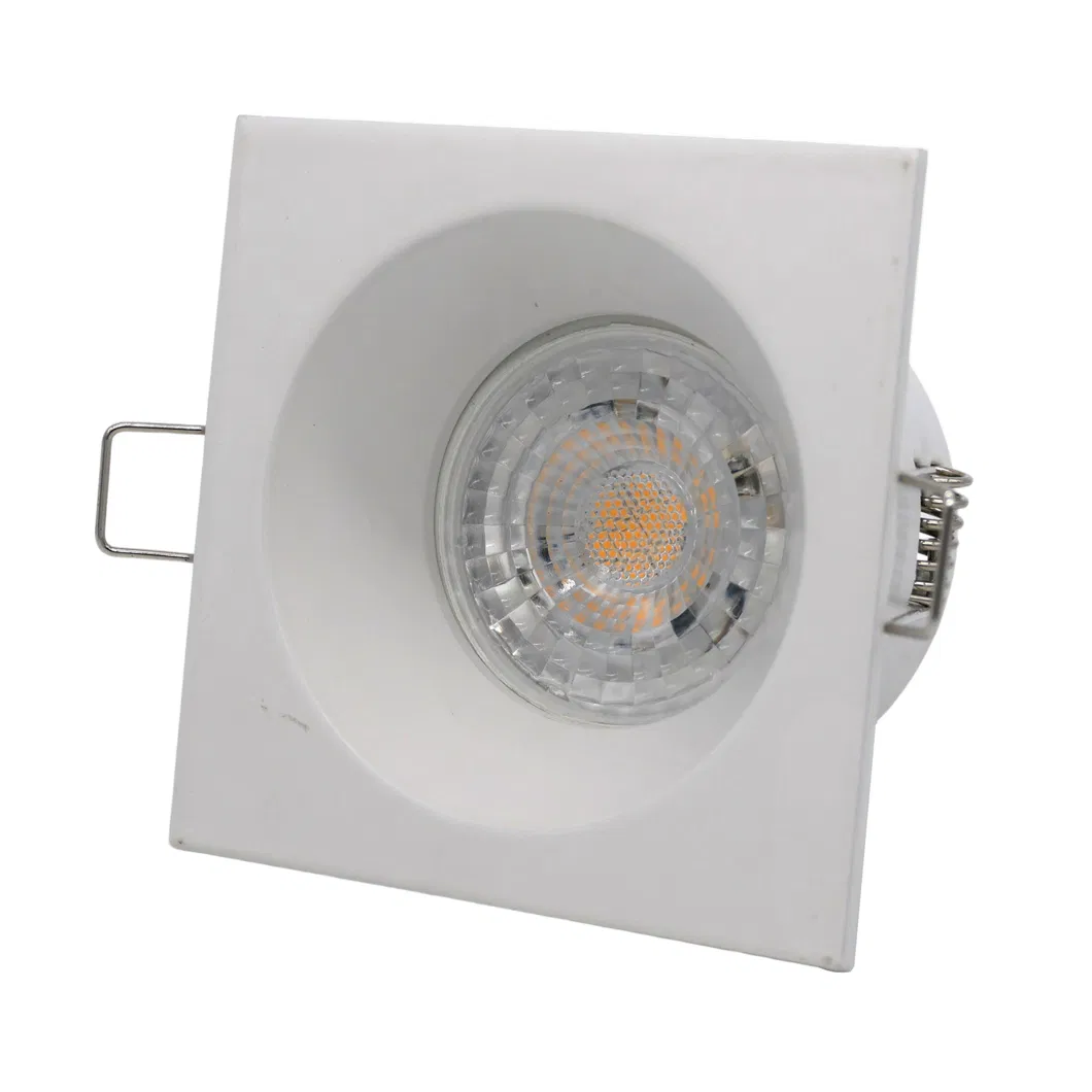 Aluminum MR16 GU10 LED Halogen Square Spotlight Fixture Recessed Downlight
