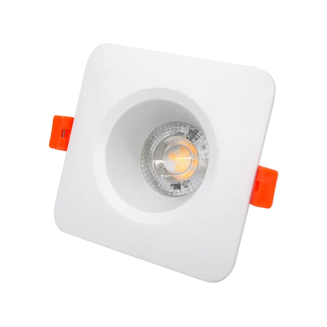 Aluminum MR16 GU10 LED or Halogen Square Recessed Spotlight Downlight Ceiling Light
