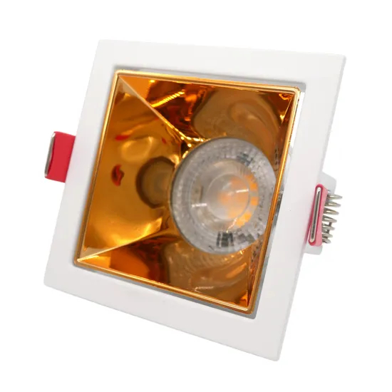 Aluminum MR16 GU10 LED Halogen Recessed Ceiling Light Square Decorative Hotel Home Downlight Fixture Adjustable Spotlight