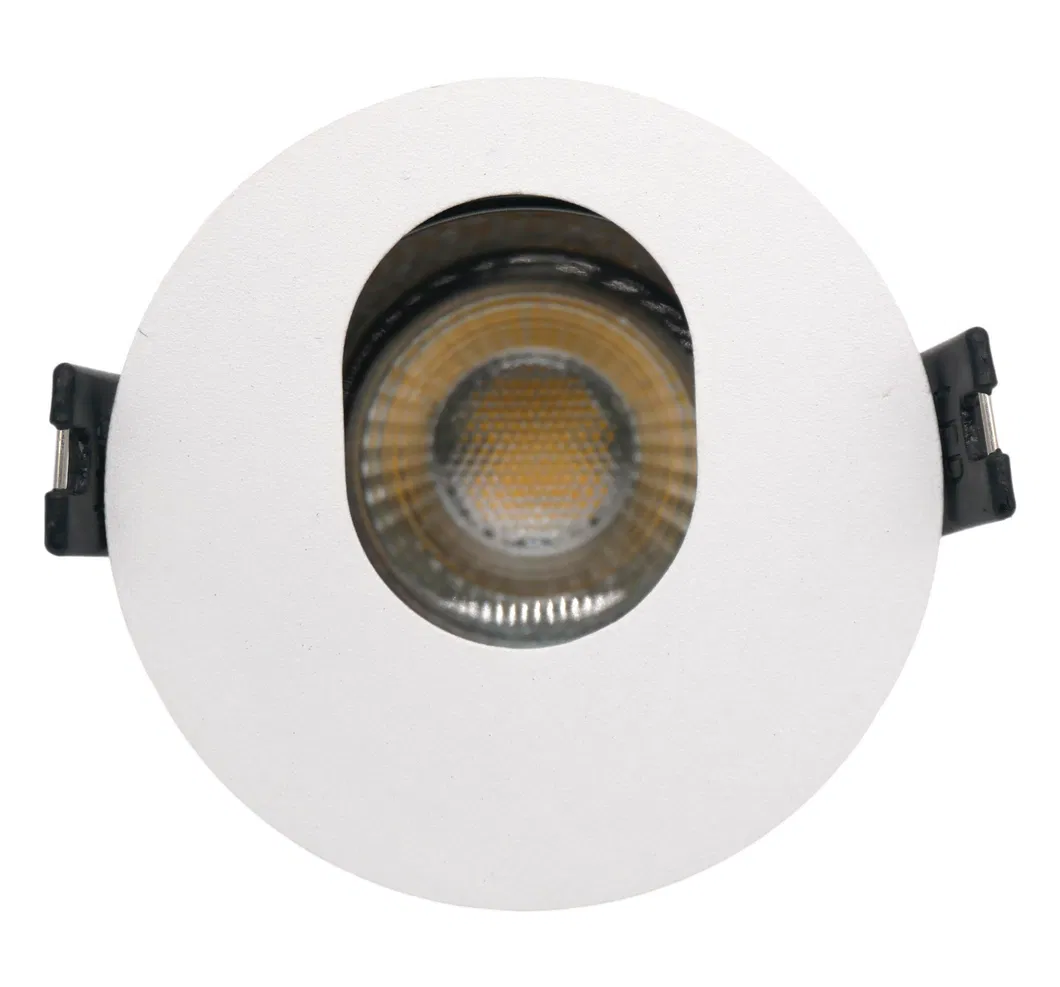 Aluminum MR16 GU10 LED Halogen Round Interior-Lighting Downlight Fixture Recessed Ceiling Light Adjustable Tilt Oval Spotlight