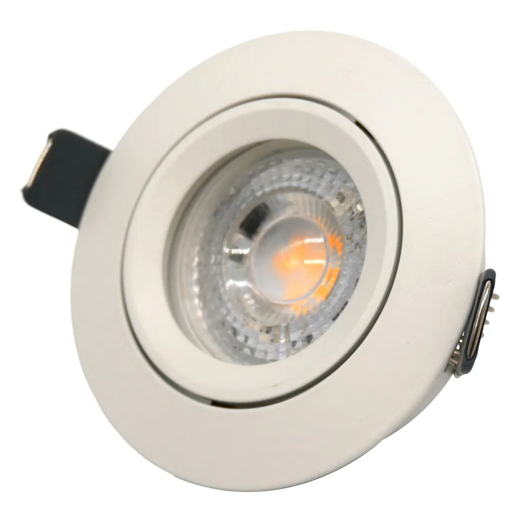 Aluminum MR16 GU10 LED Halogen Recessed Lights-Lighting Ceiling Light Round Hotel Home Lighting Downlight Frame Adjustable Tilt Spotlight