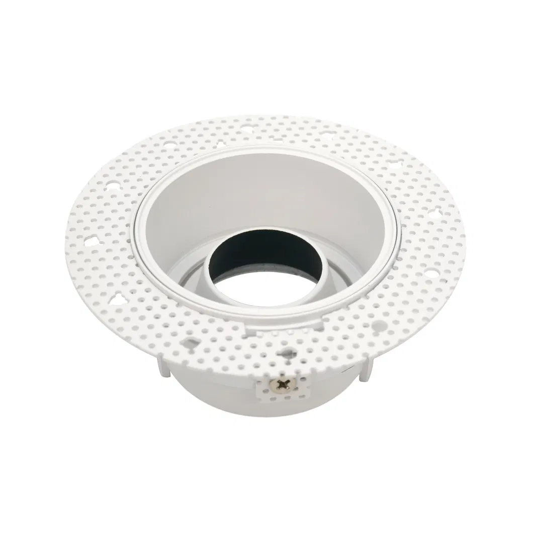 MR16 GU10 LED Halogen Round Trumpet Recessed Downlight Reflector Borderless Spotlight Housing