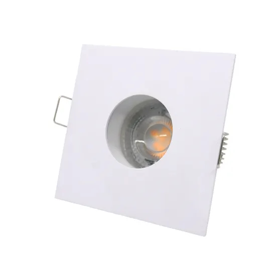 Aluminum MR16 GU10 LED Halogen Square Interior-Lighting Downlight Fixture Recessed Ceiling Light Adjustable Tilt Round Spotlight