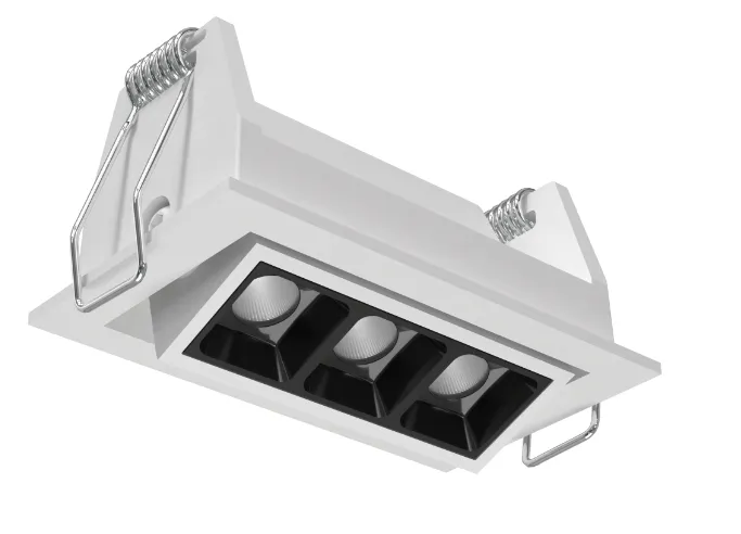 Rectangle Fixture Grille Interior Lighting Adjustable Downlight LED Linear Light