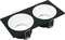 Aluminum LED Light Halogen MR16 GU10 Square Double-Head Recessed Downlight Ceiling Light Housing Spotlight