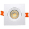 Aluminum MR16 GU10 LED Halogen Square Hotel Commercial Lighting Downlight Fixture Recessed Ceiling Light Adjustable Tilt Spotlight