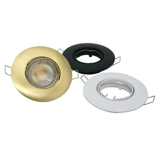 Aluminum 100mm MR16 GU10 LED Halogen Round Interior-Lighting Downlight Fixture Recessed Ceiling Light Adjustable Tilt Spotlight