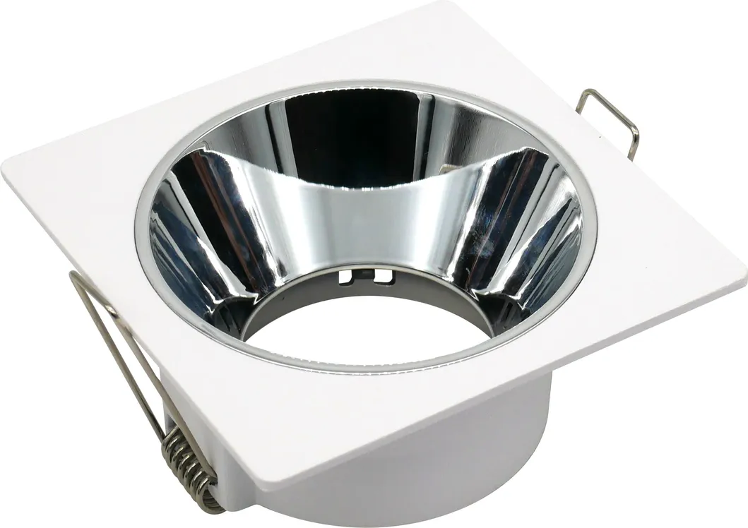 Aluminum LED Halogen MR16 GU10 Square Recessed Downlight Spotlight Ceiling Light Housing
