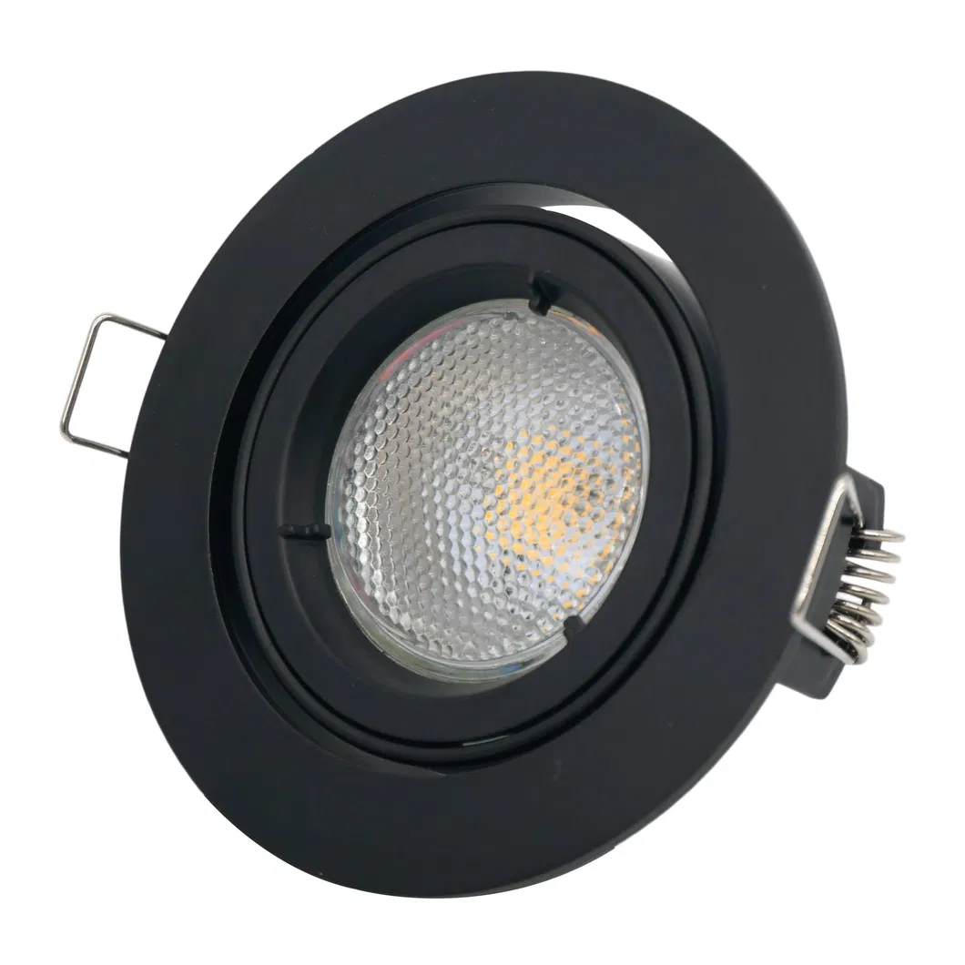 Aluminum MR16 GU10 LED Halogen Ceiling Light Commercial Indoor Lighting Home Shop Recessed Downlight Fixture Adjustable Tilt Spotlight